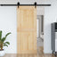 Dør NARVIK 95 x 210 cm Massivt Fyrretræ (Ubehandlet)