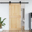 Dør NARVIK 100 x 210 cm Massivt Fyrretræ (Ubehandlet)
