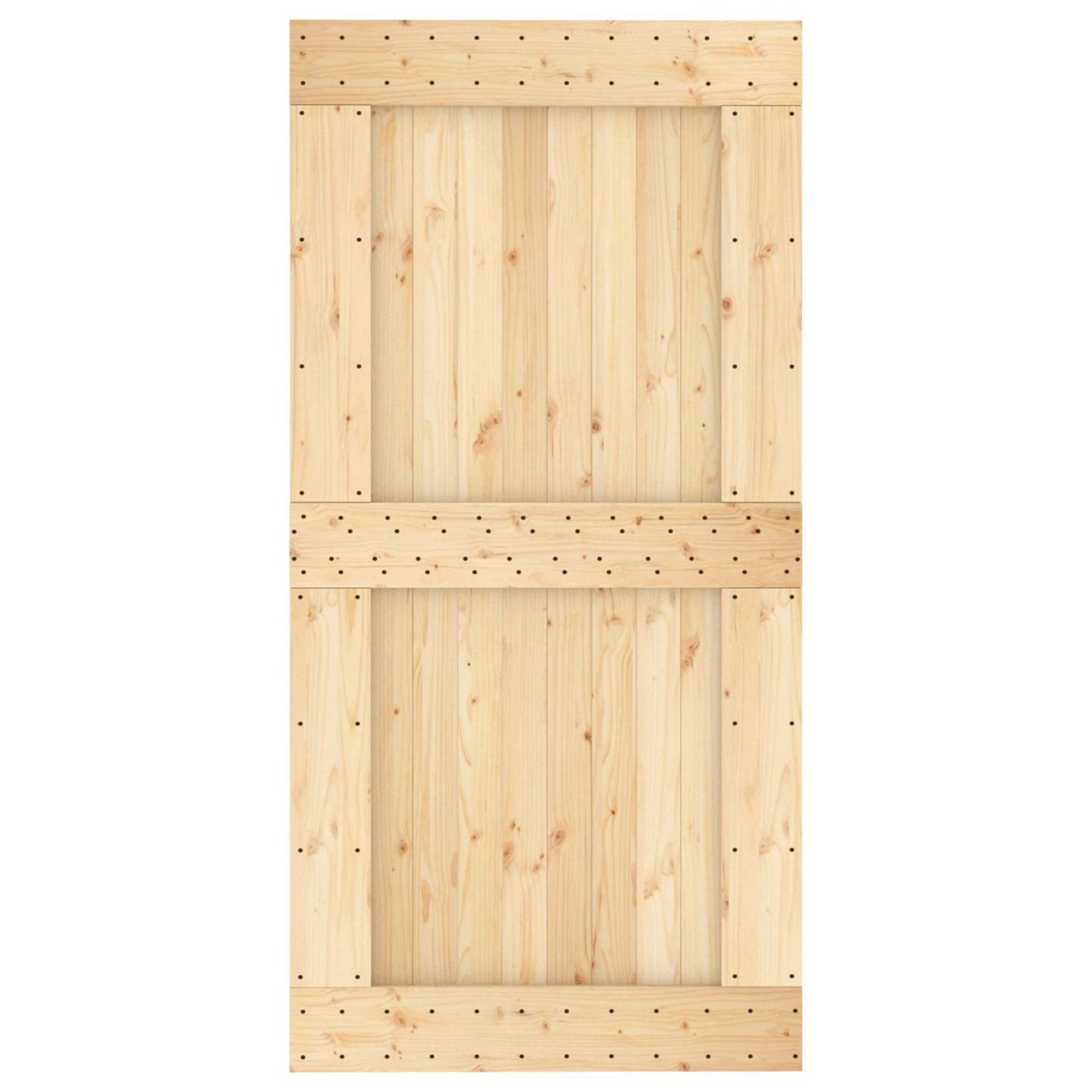 Dør NARVIK 100 x 210 cm Massivt Fyrretræ (Ubehandlet)