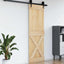 Dør NARVIK 70 x 210 cm Massivt Fyrretræ (Ubehandlet)