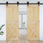 Dør NARVIK Naturfarvet 80 x 210 cm Massivt Fyrretræ
