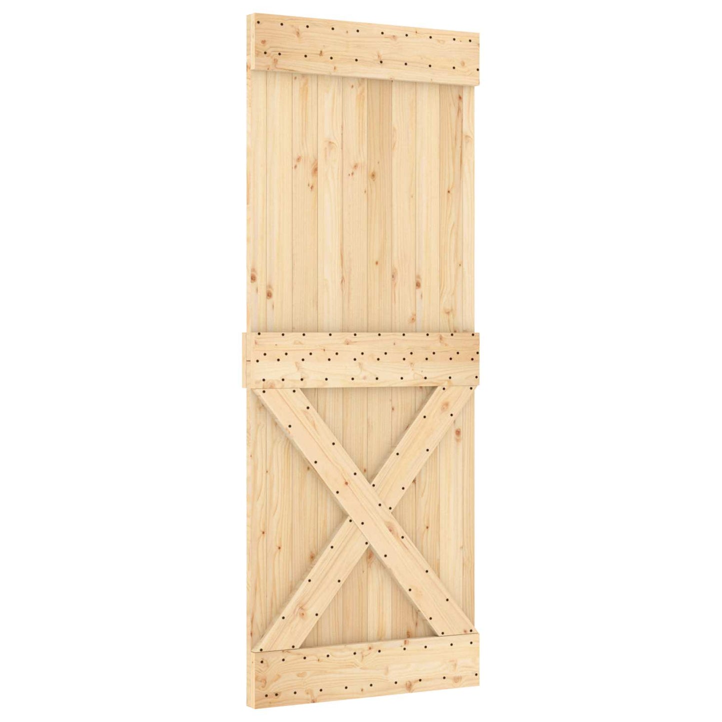 Dør NARVIK 80 x 210 cm Massivt Fyrretræ (Ubehandlet)