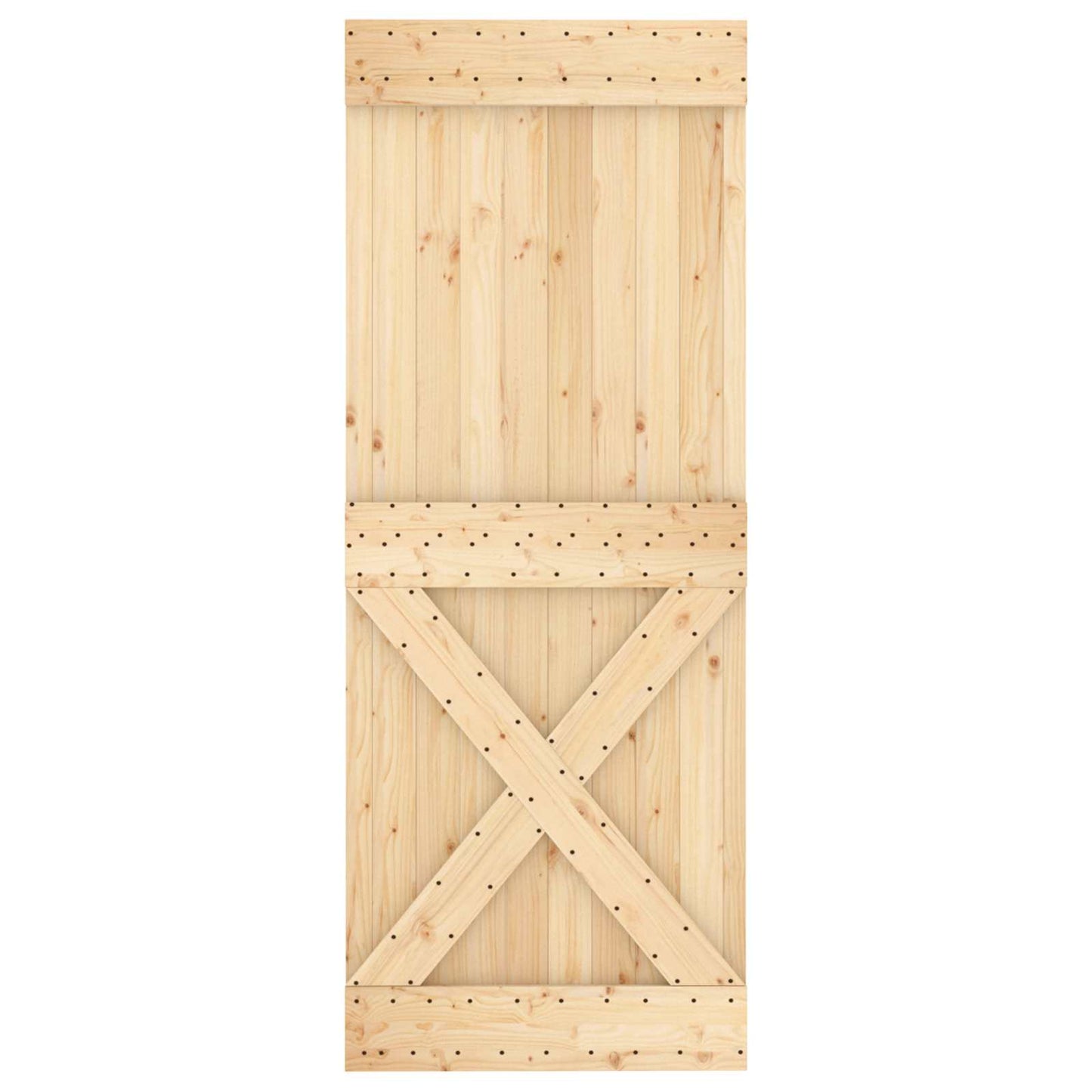 Dør NARVIK 80 x 210 cm Massivt Fyrretræ (Ubehandlet)
