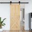Dør NARVIK Naturfarvet 85 x 210 cm Massivt Fyrretræ