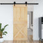Dør NARVIK Naturfarvet 90 x 210 cm Massivt Fyrretræ