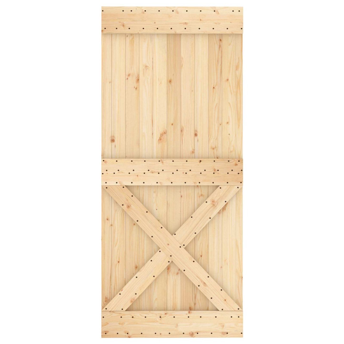 Dør NARVIK 90 x 210 cm Massivt Fyrretræ (Ubehandlet)