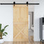 Dør NARVIK 95 x 210 cm Massivt Fyrretræ (Ubehandlet)