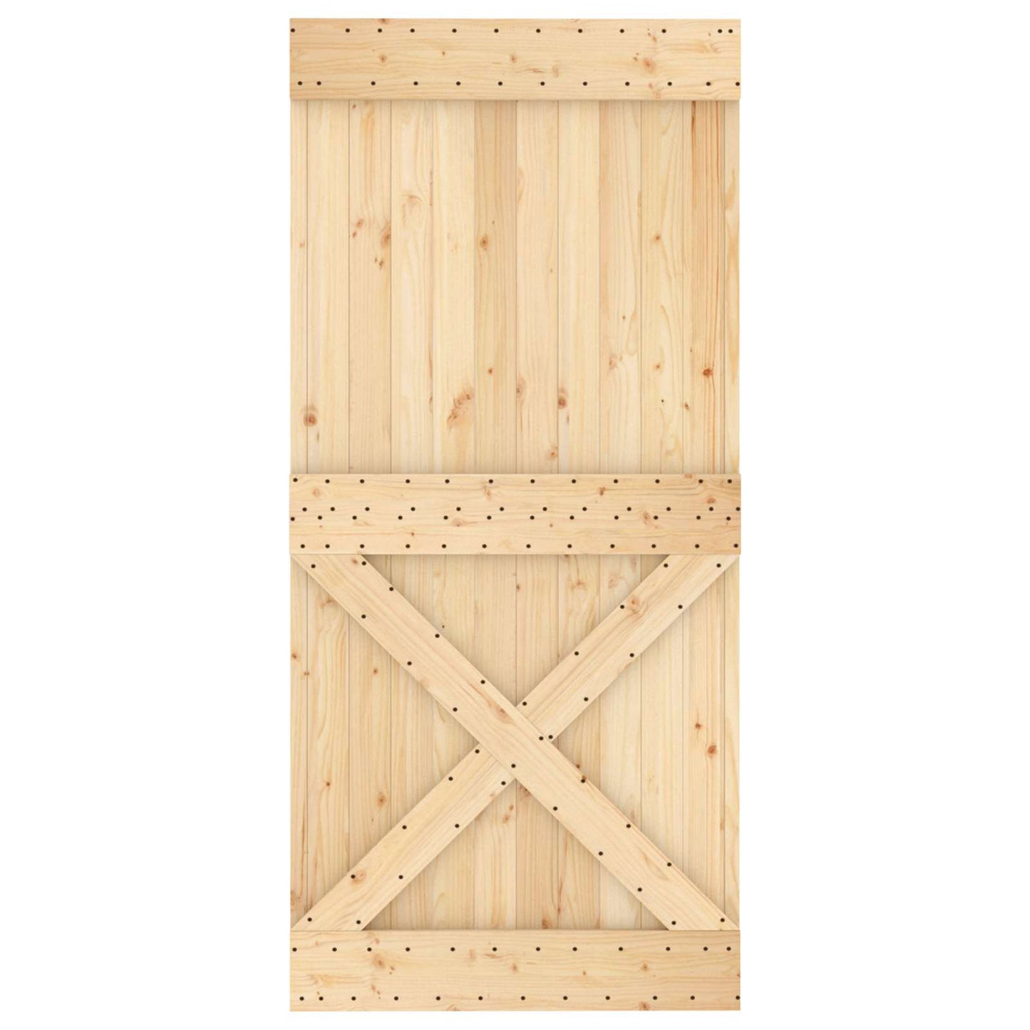 Dør NARVIK 95 x 210 cm Massivt Fyrretræ (Ubehandlet)