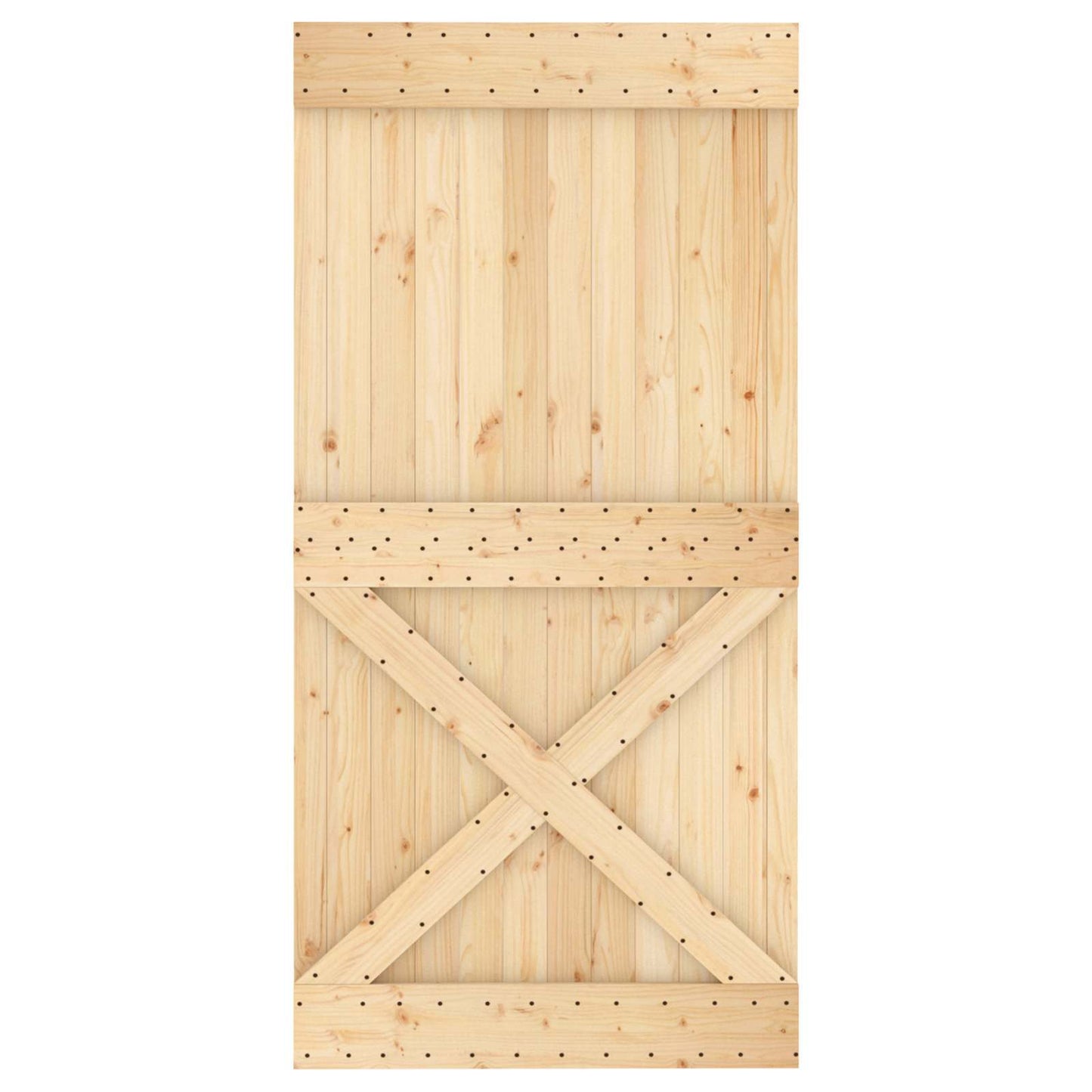 Dør NARVIK 100 x 210 cm Massivt Fyrretræ (Ubehandlet)