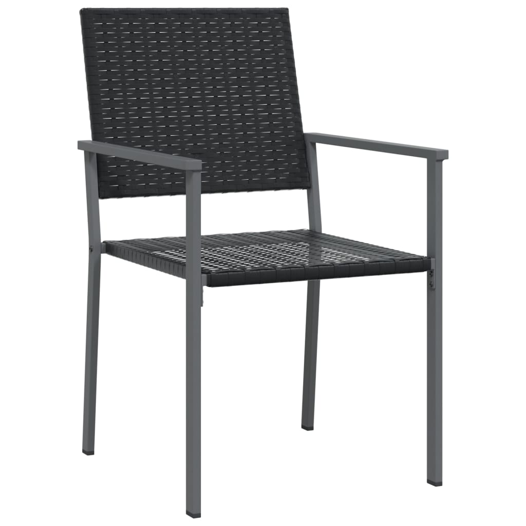 spisebordssæt til haven 3 dele polyrattan og stål