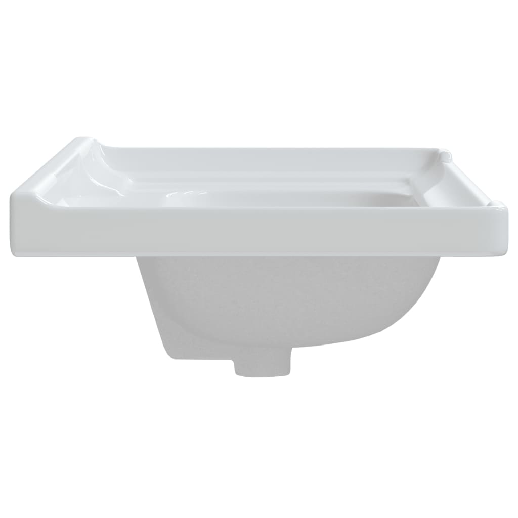 badeværelsesvask 71x48x23 cm rektangulær keramisk hvid