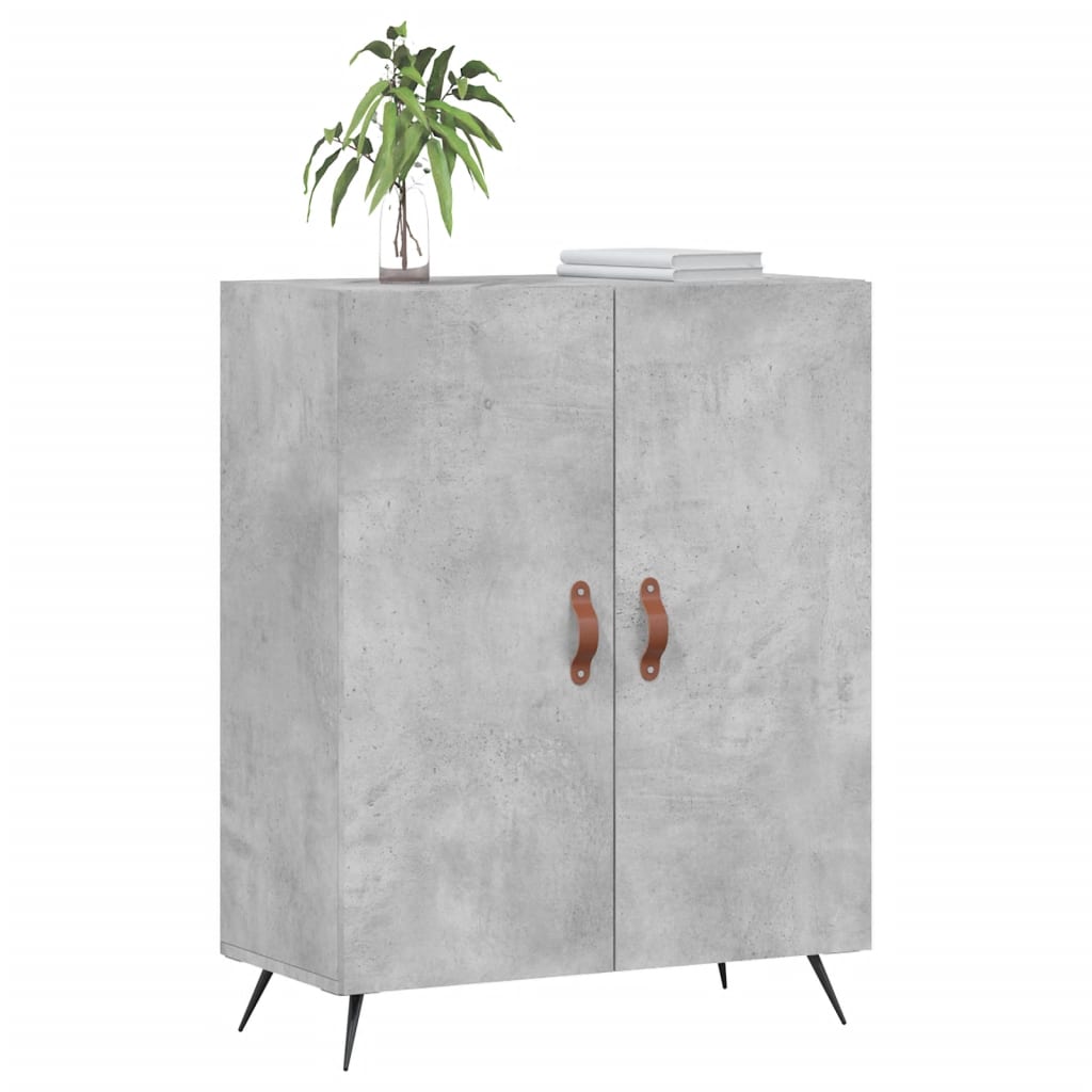 skænk 69,5x34x90 cm konstrueret træ betongrå