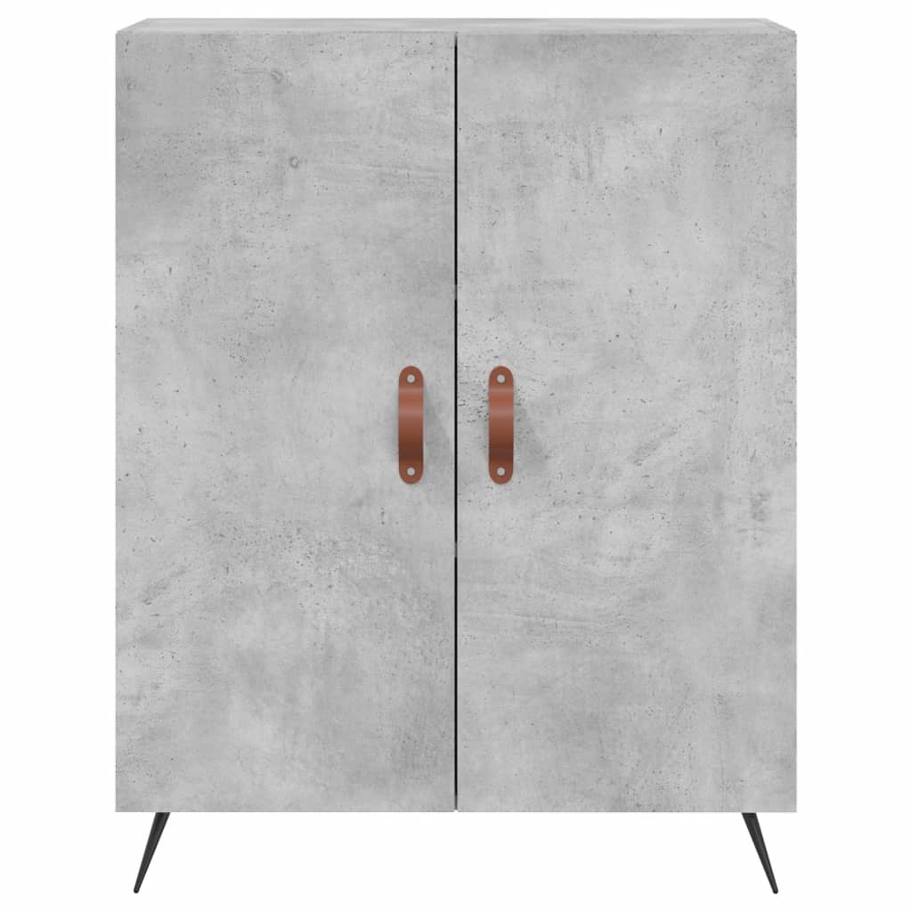 skænk 69,5x34x90 cm konstrueret træ betongrå