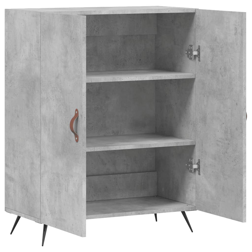 skænk 69,5x34x90 cm konstrueret træ betongrå