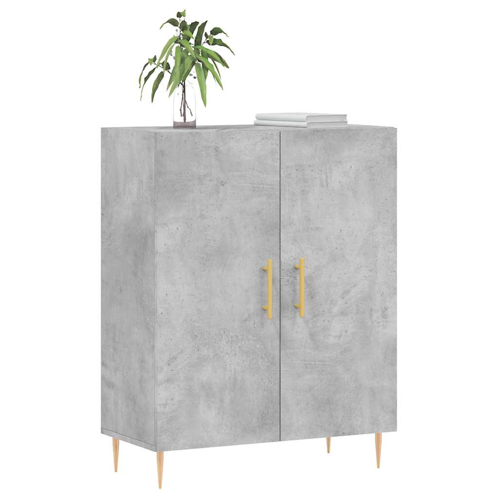skænk 69,5x34x90 cm konstrueret træ betongrå