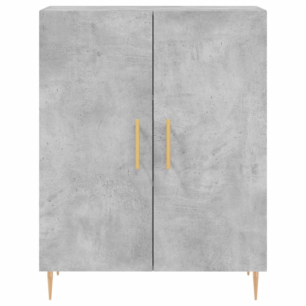 skænk 69,5x34x90 cm konstrueret træ betongrå