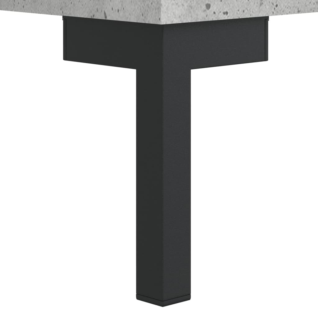 skænk 69,5x34x90 cm konstrueret træ betongrå