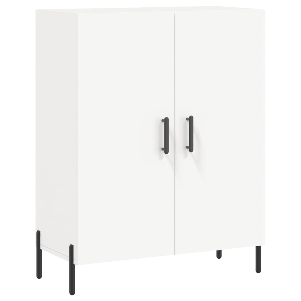 skænk 69,5x34x90 cm konstrueret træ hvid