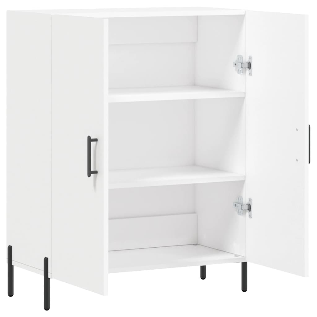 skænk 69,5x34x90 cm konstrueret træ hvid