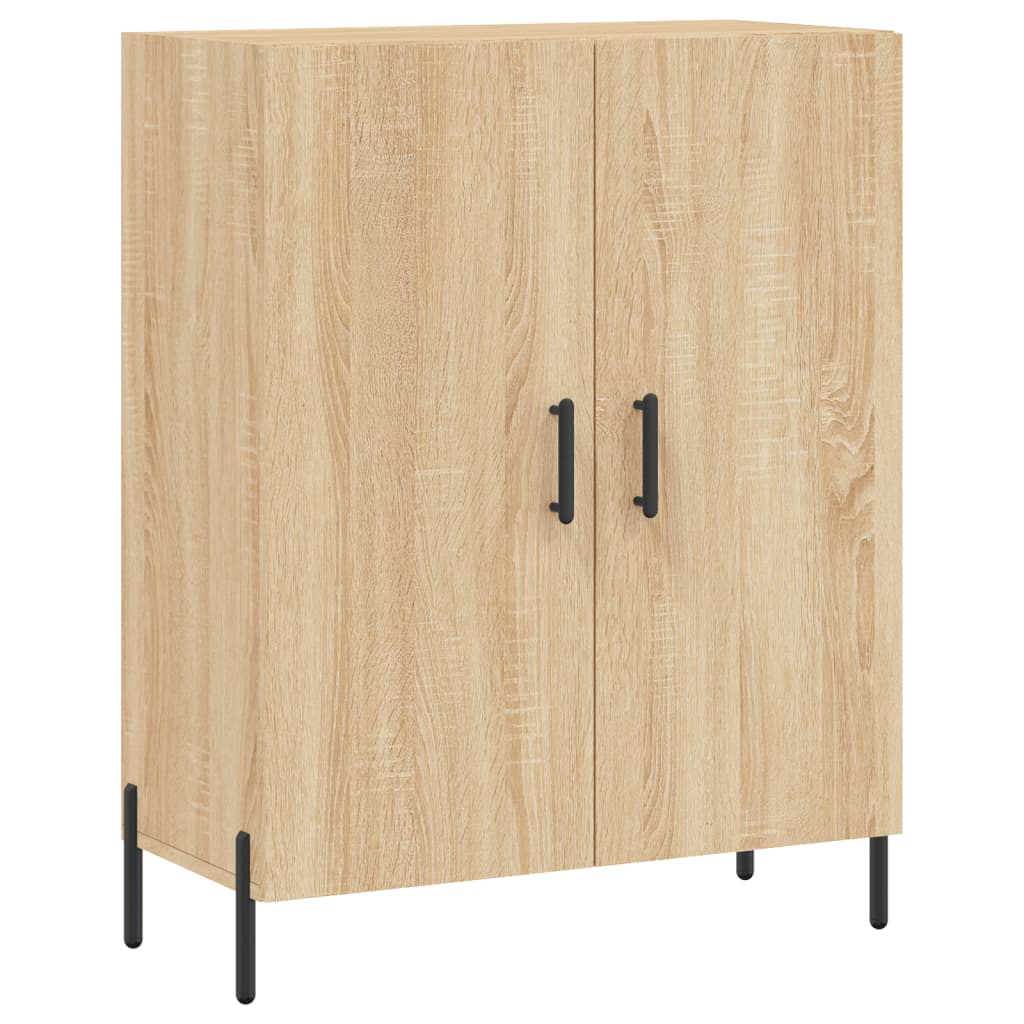 skænk 69,5x34x90 cm konstrueret træ sonoma-eg