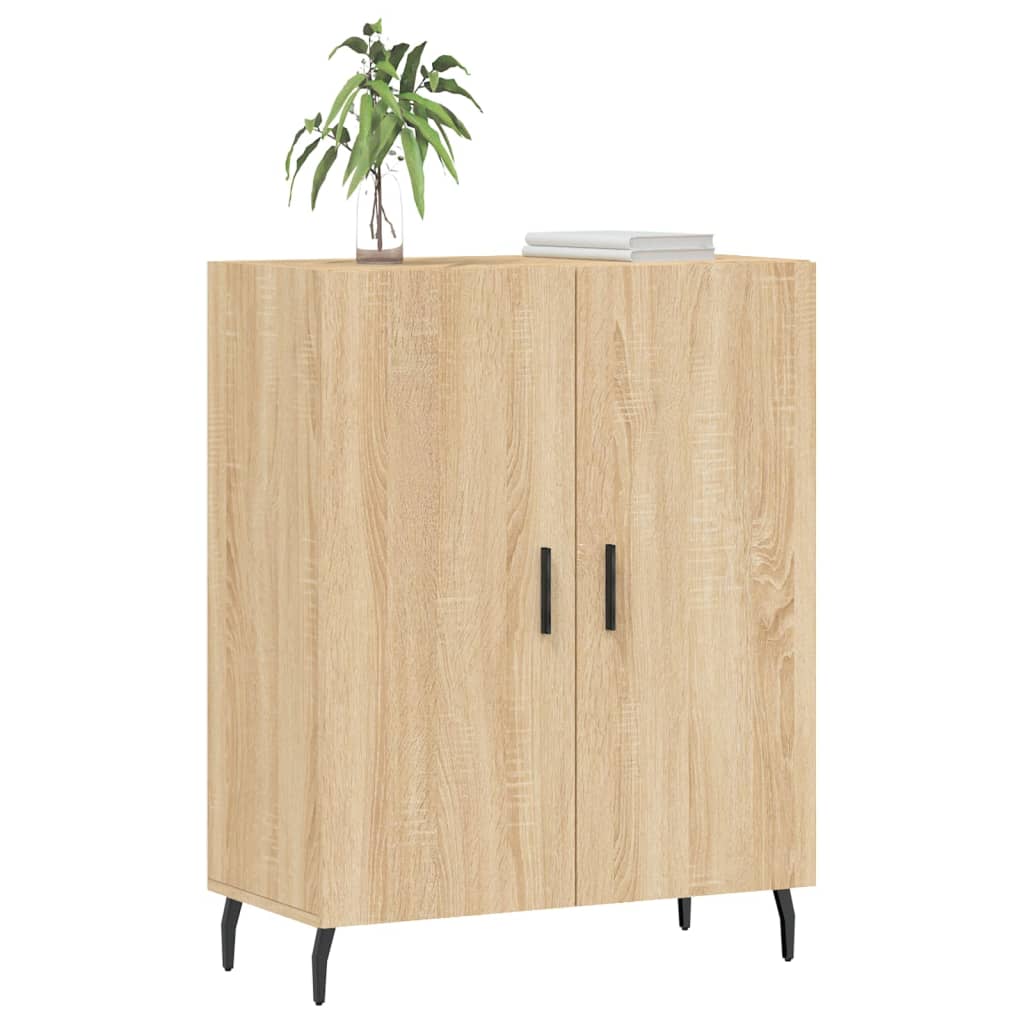 skænk 69,5x34x90 cm konstrueret træ sonoma-eg