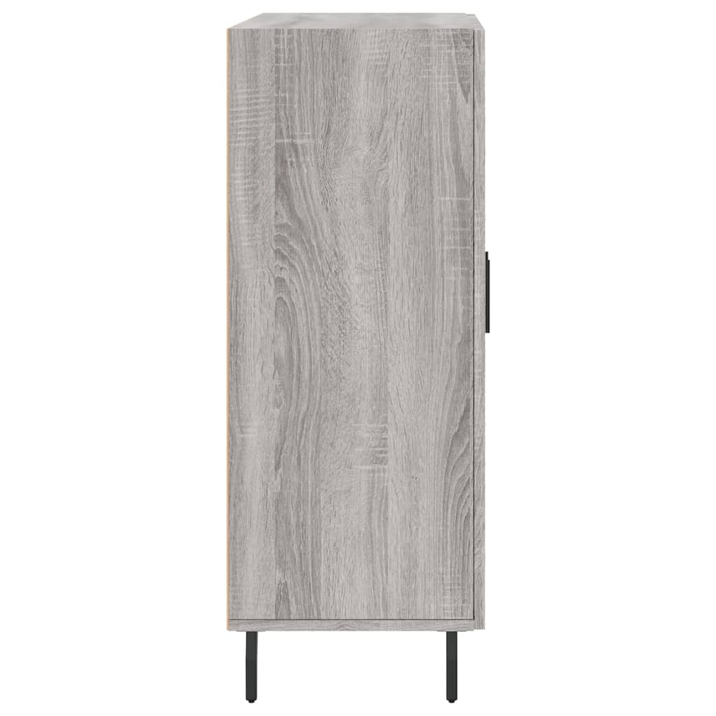 skænk 69,5x34x90 cm konstrueret træ grå sonoma-eg