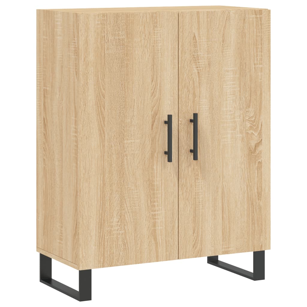 skænk 69,5x34x90 cm konstrueret træ sonoma-eg