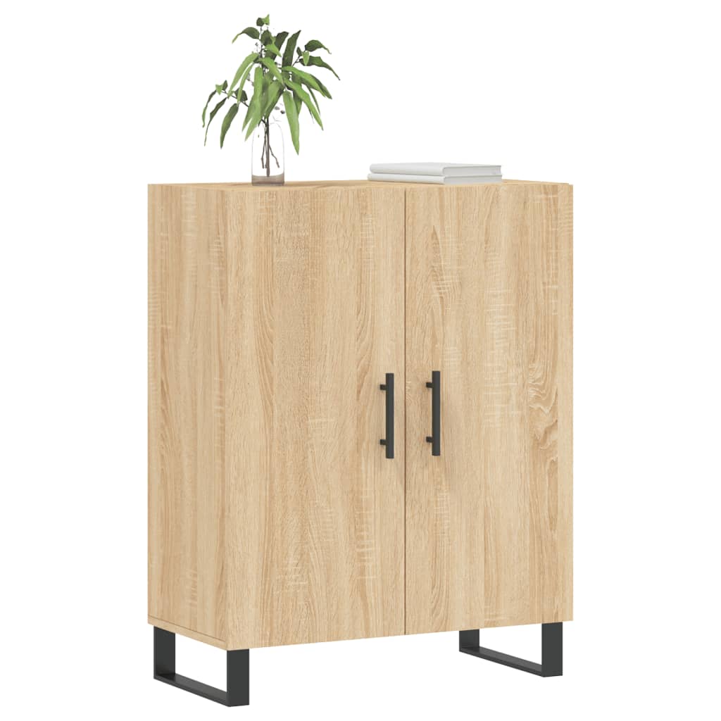 skænk 69,5x34x90 cm konstrueret træ sonoma-eg
