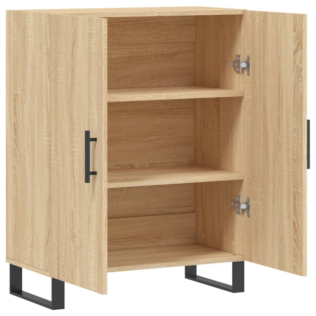 skænk 69,5x34x90 cm konstrueret træ sonoma-eg