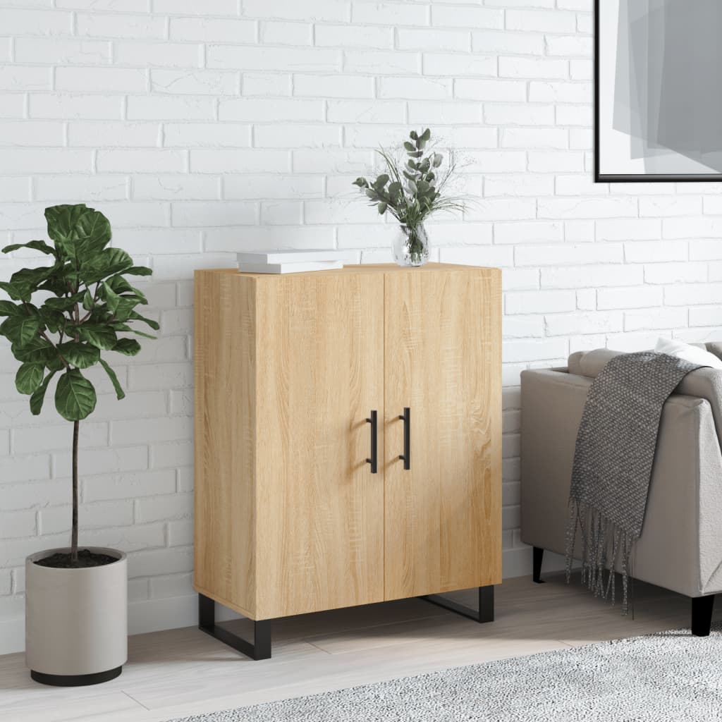 skænk 69,5x34x90 cm konstrueret træ sonoma-eg