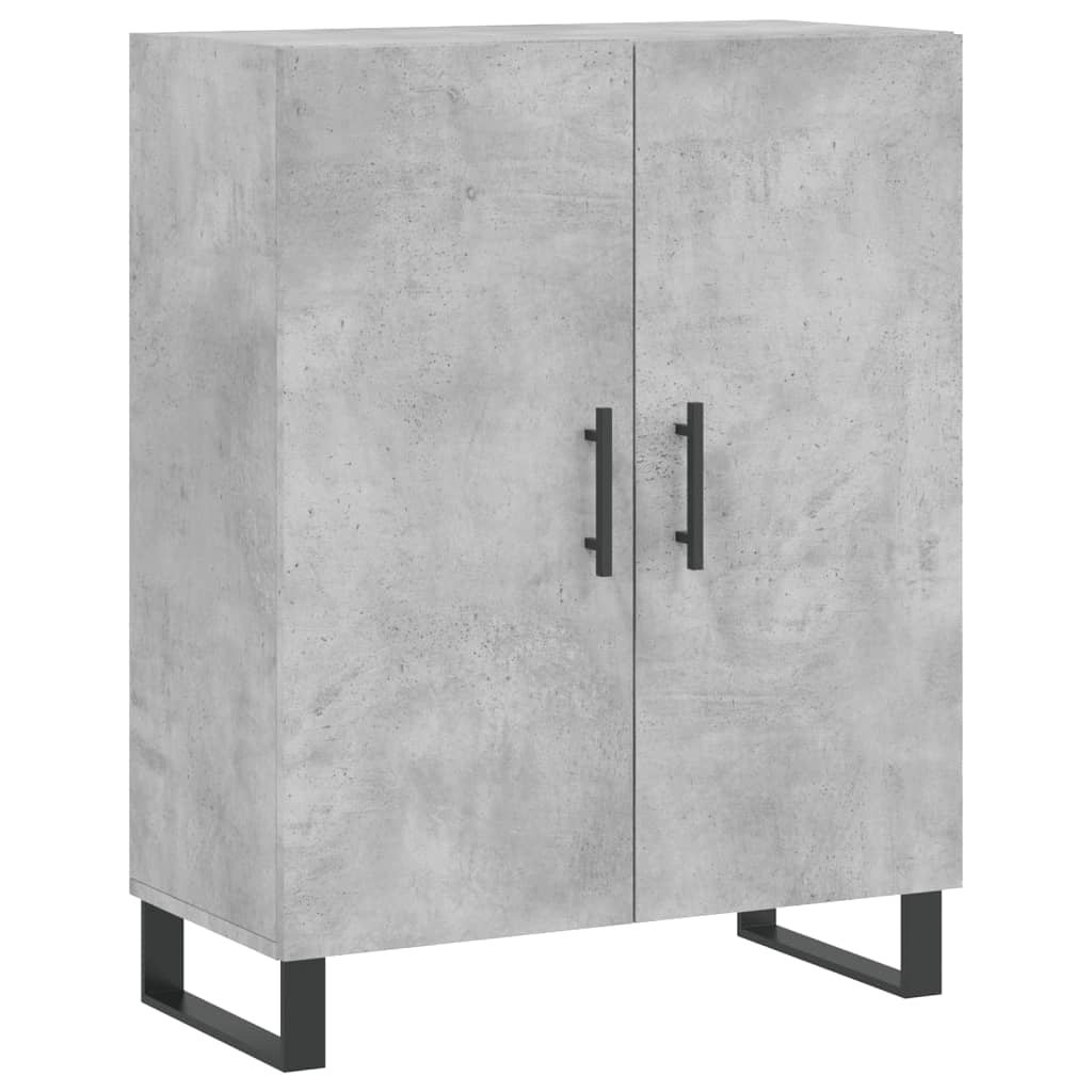 skænk 69,5x34x90 cm konstrueret træ betongrå