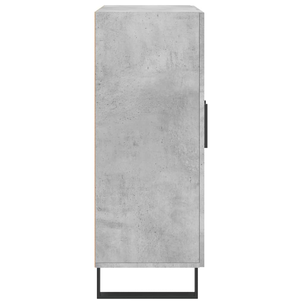 skænk 69,5x34x90 cm konstrueret træ betongrå