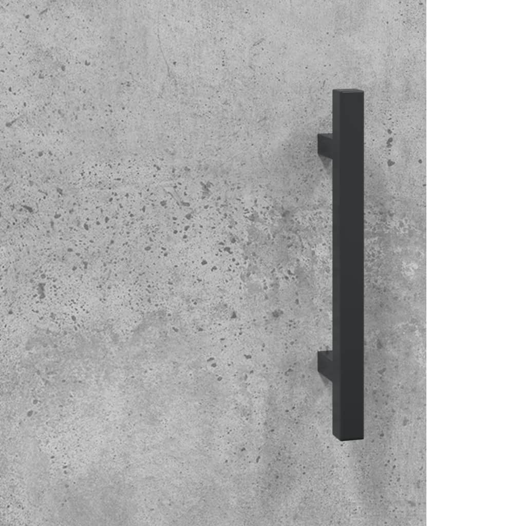 skænk 69,5x34x90 cm konstrueret træ betongrå