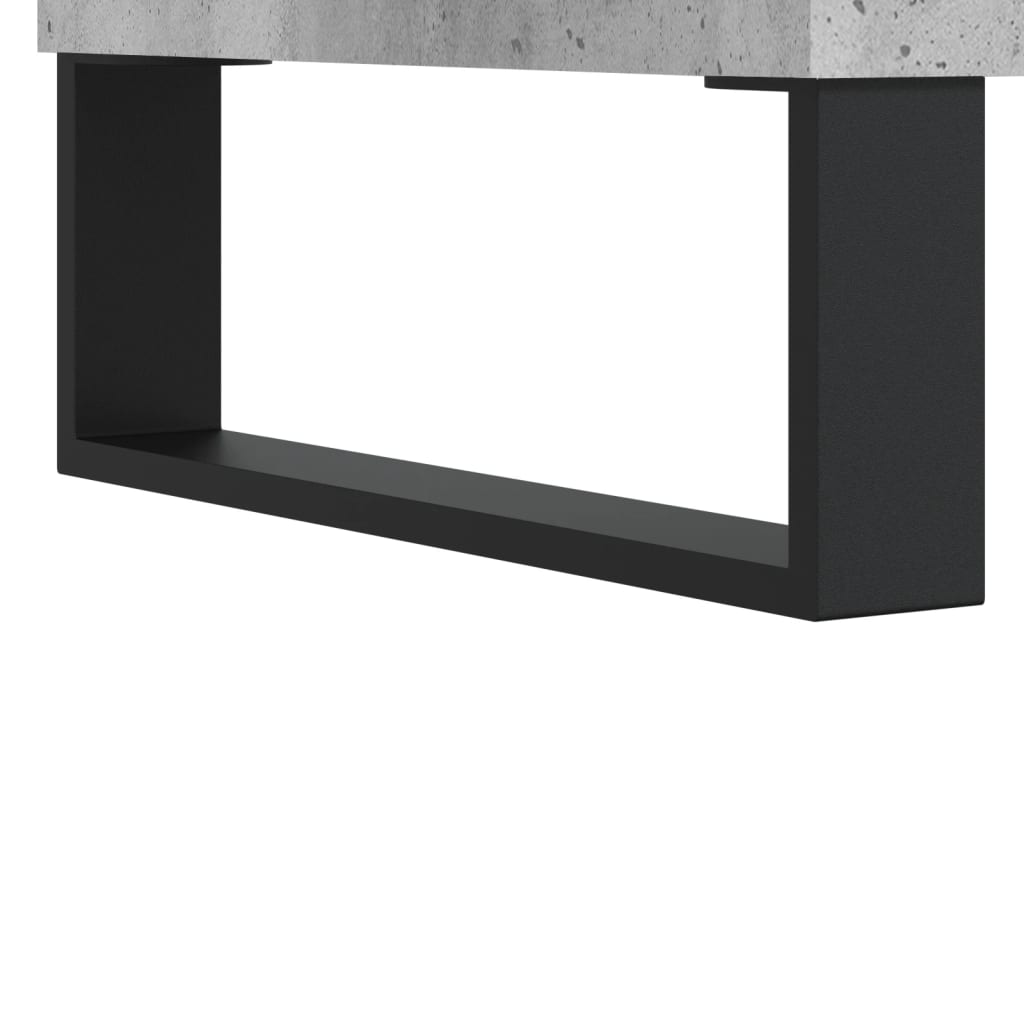 skænk 69,5x34x90 cm konstrueret træ betongrå