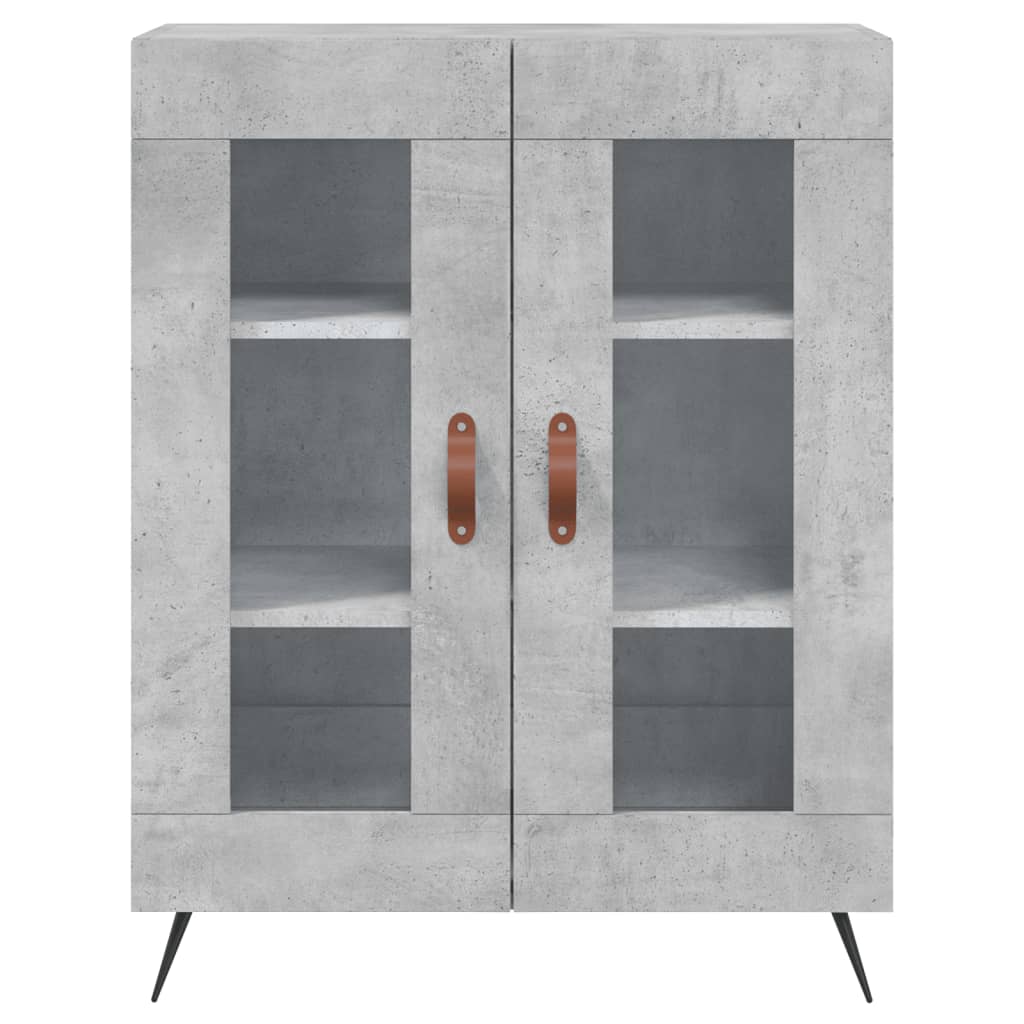 skænk 69,5x34x90 cm konstrueret træ betongrå