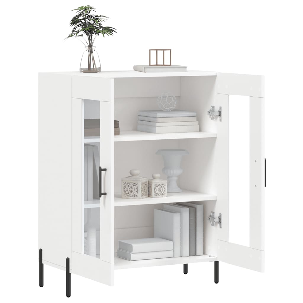 skænk 69,5x34x90 cm konstrueret træ hvid