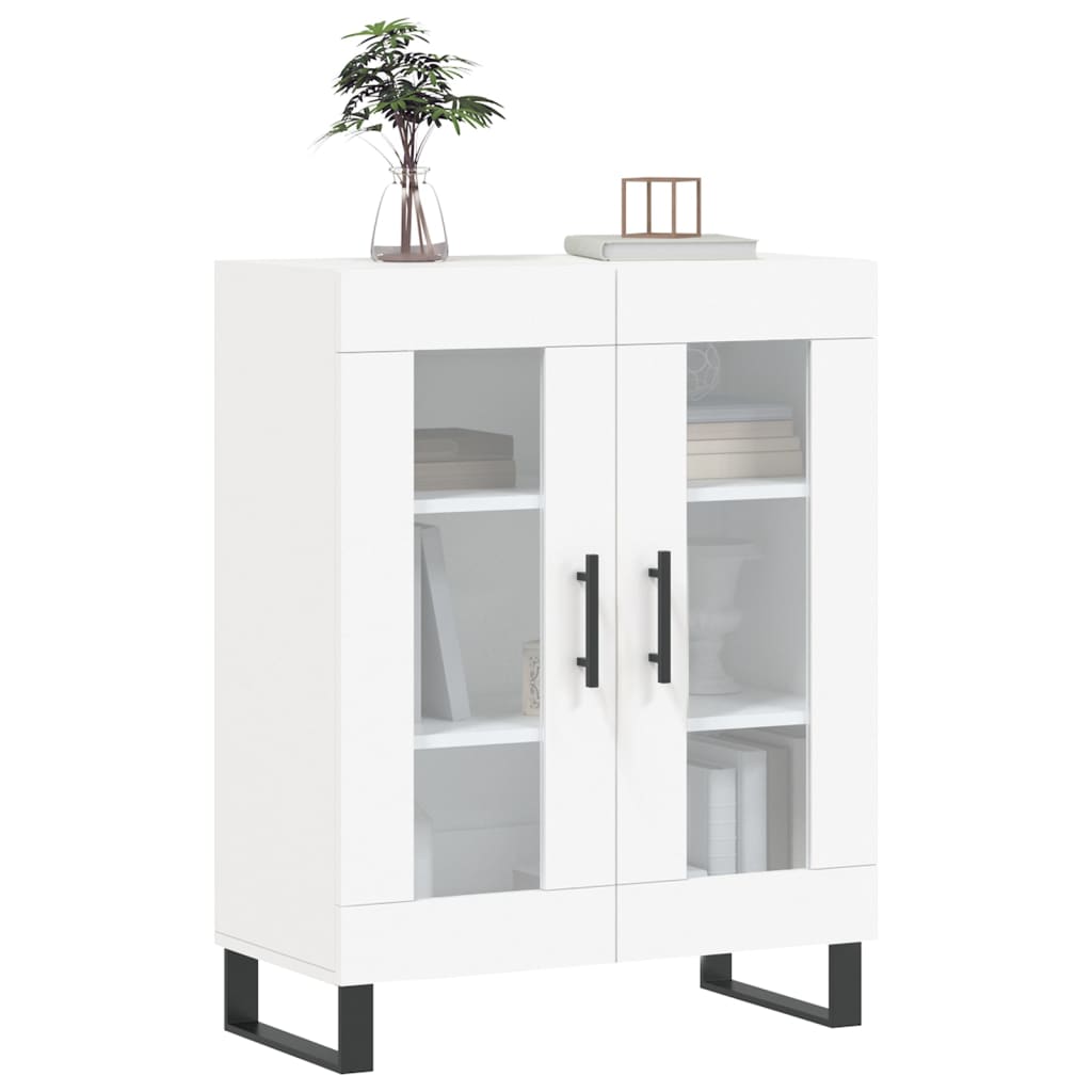 skænk 69,5x34x90 cm konstrueret træ hvid