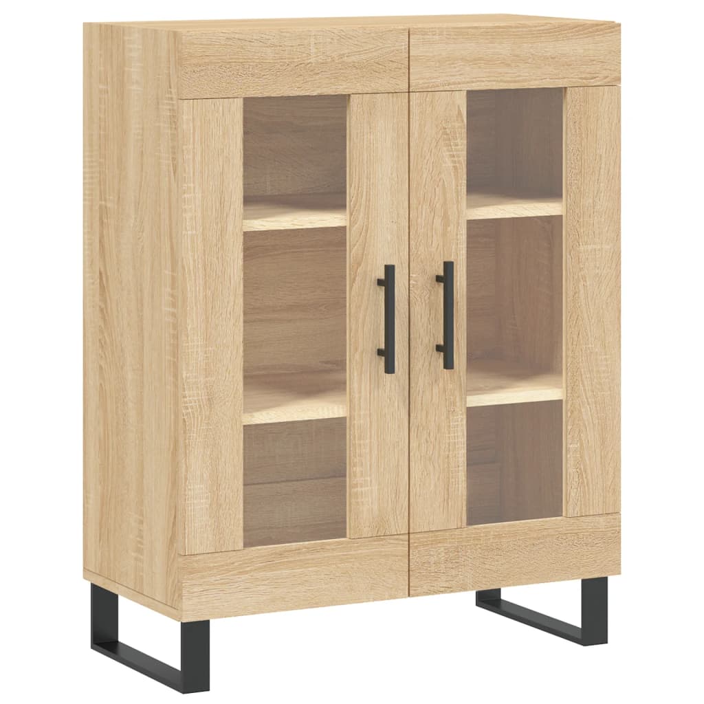 skænk 69,5x34x90 cm konstrueret træ sonoma-eg
