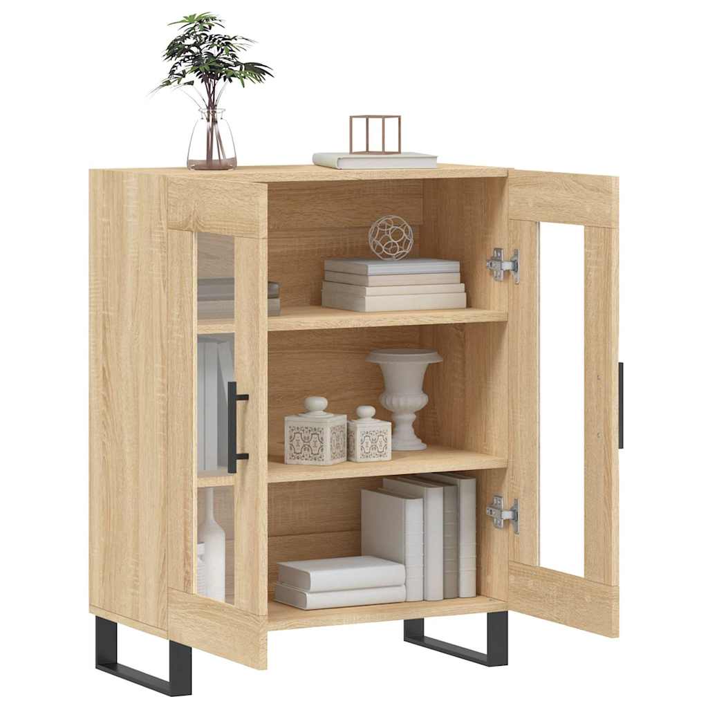 skænk 69,5x34x90 cm konstrueret træ sonoma-eg