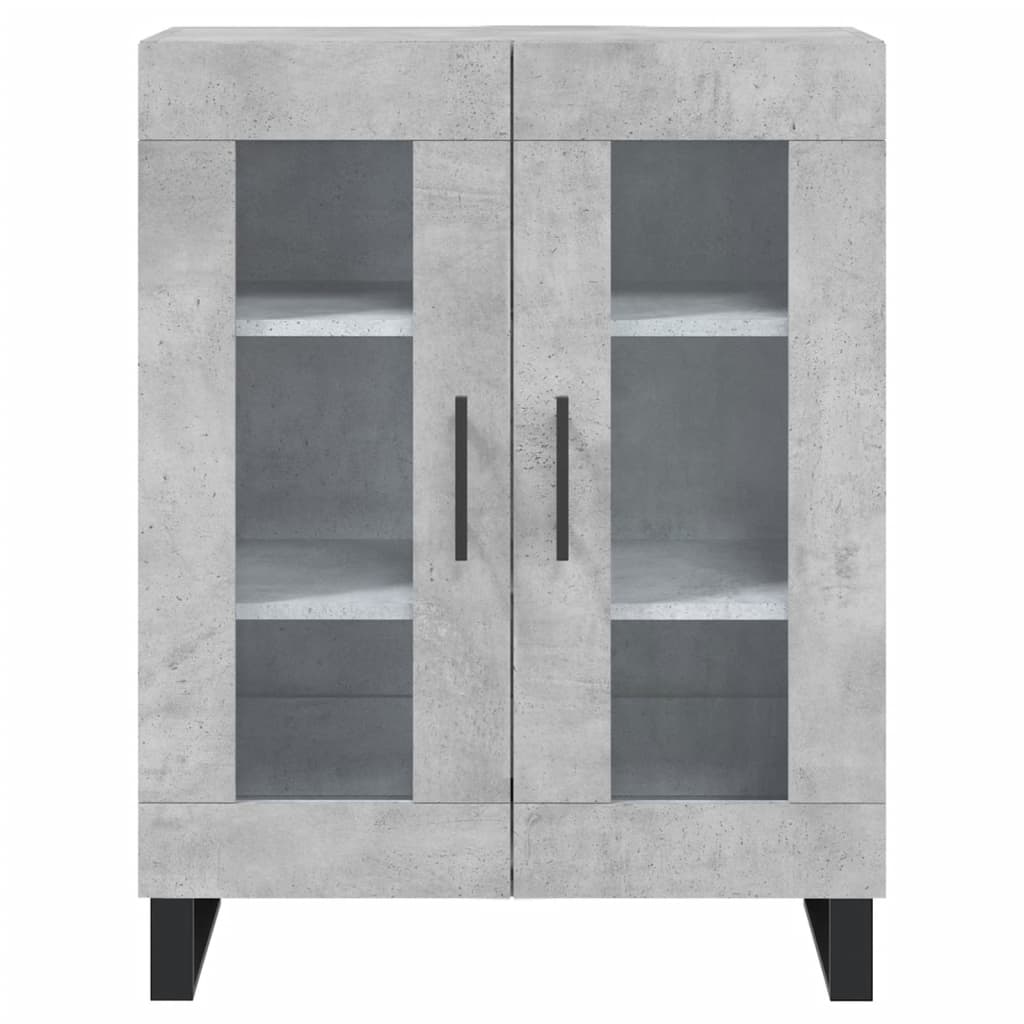 skænk 69,5x34x90 cm konstrueret træ betongrå