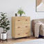 kommode 69,5x34x90 cm konstrueret træ sonoma-eg