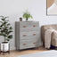 kommode 69,5x34x90 cm konstrueret træ sonoma-eg