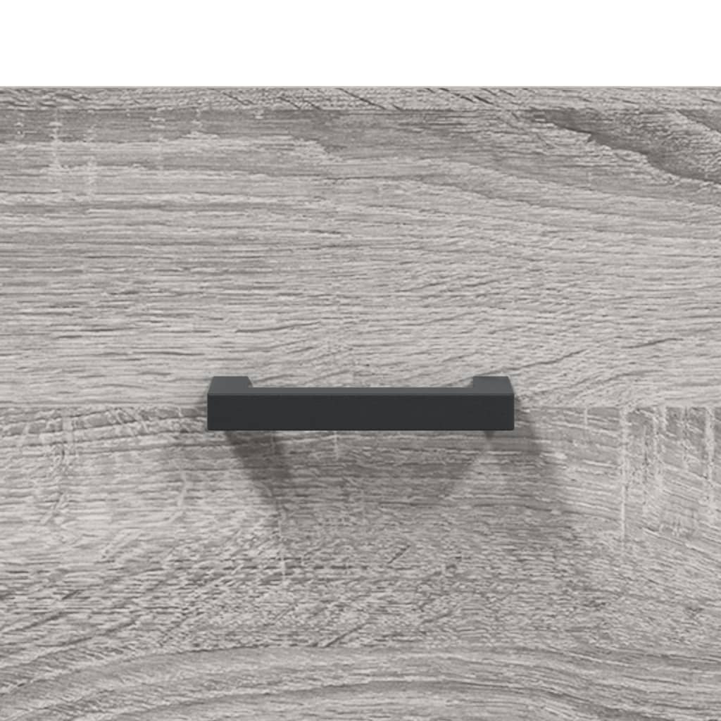 skænk 69,5x34x90 cm konstrueret træ grå sonoma-eg