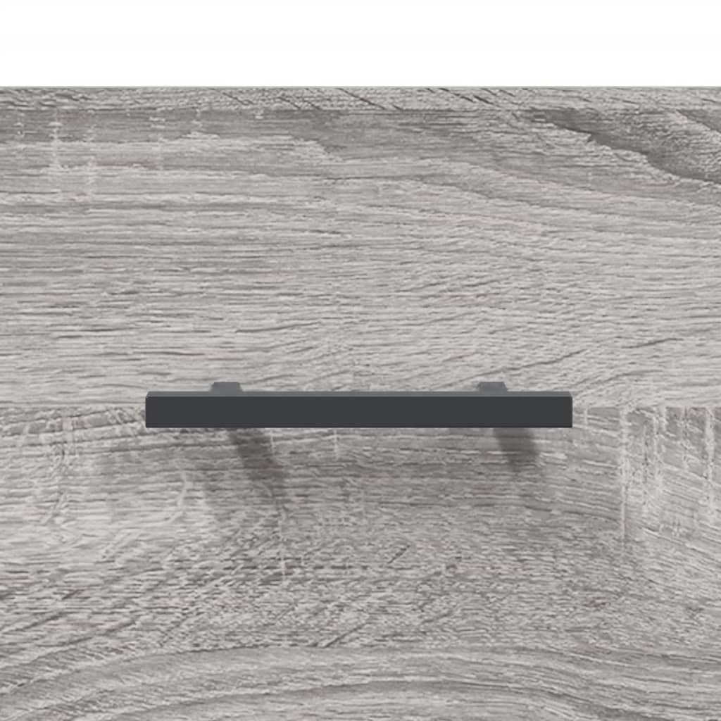 skænk 69,5x34x90 cm konstrueret træ grå sonoma-eg