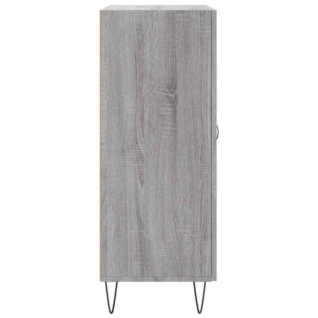 skænk 69,5x34x90 cm konstrueret træ grå sonoma-eg