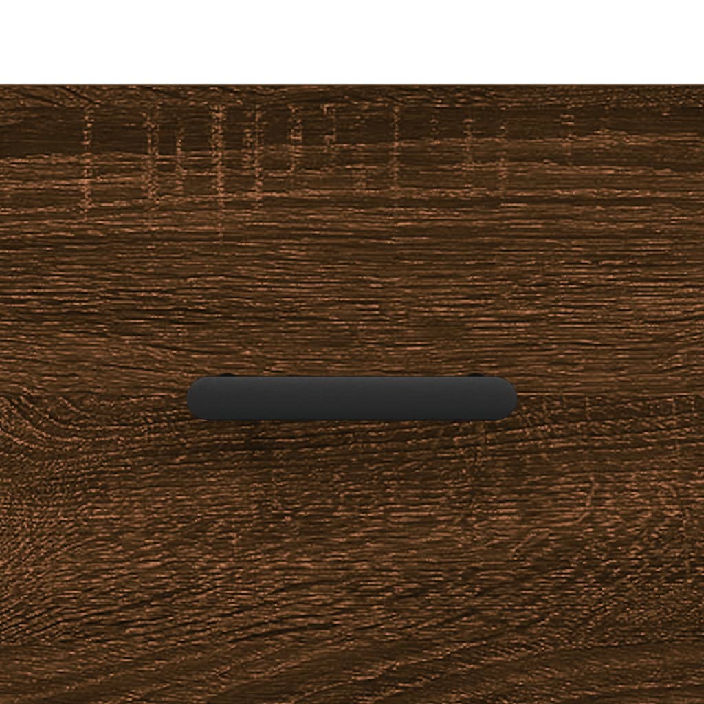 skænk 69,5x34x90 cm konstrueret træ brun egetræsfarve