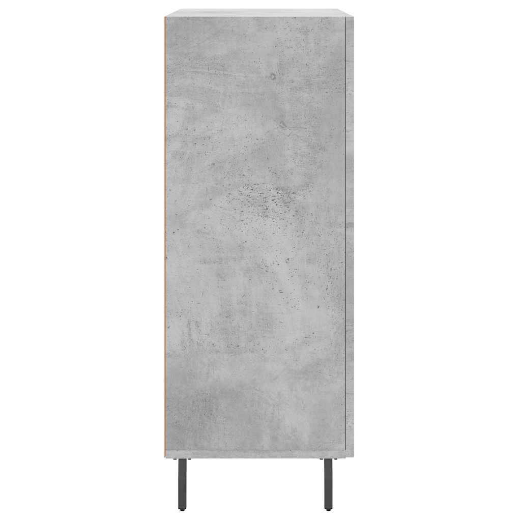 skænk 69,5x34x90 cm konstrueret træ betongrå