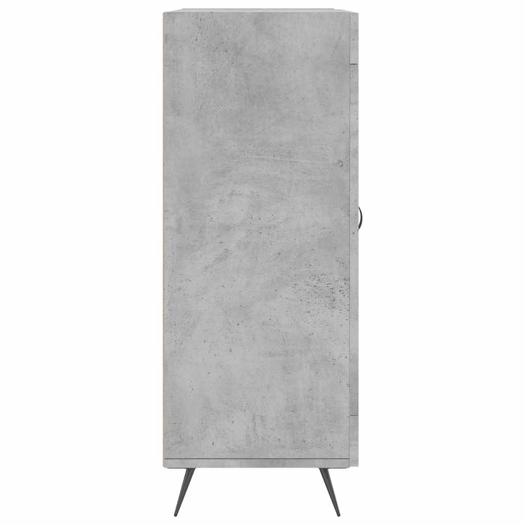 skænk 69,5x34x90 cm konstrueret træ betongrå