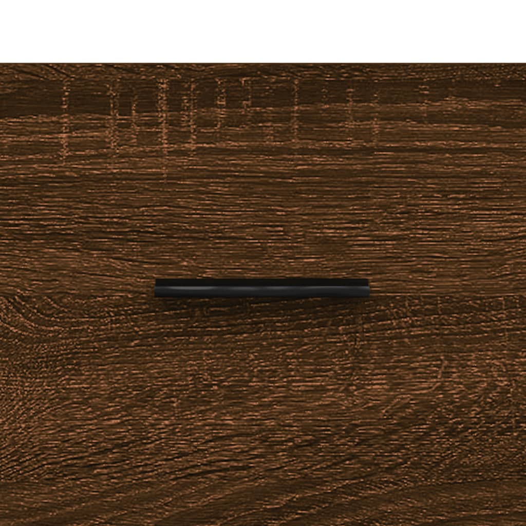 skænk 69,5x34x90 cm konstrueret træ brun egetræsfarve
