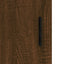 skænk 69,5x34x90 cm konstrueret træ brun egetræsfarve